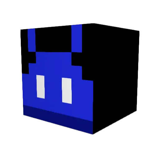 TheZeRy Minecraft avatar head, 3D render