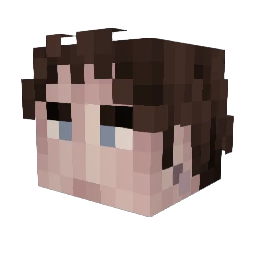 TheZerter Minecraft avatar head, 3D render