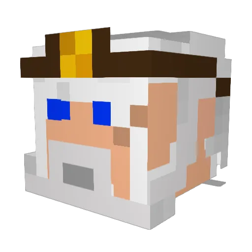 TheZeus997 Minecraft avatar head, 3D render