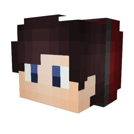 TheZippi_ Minecraft avatar head, 3D render
