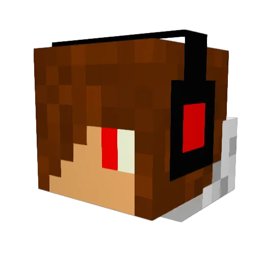 TheZockerLPs Minecraft avatar head, 3D render