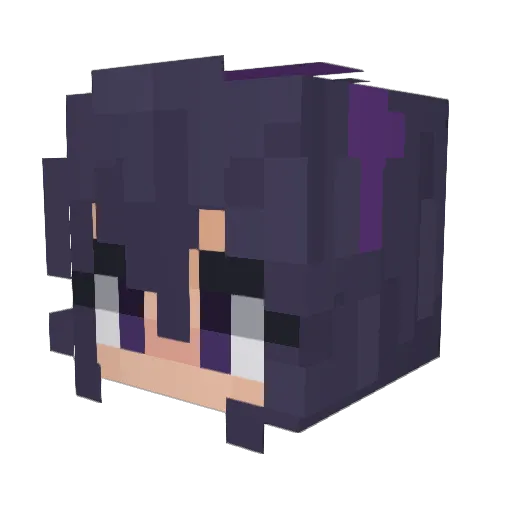 TheZoey Minecraft avatar head, 3D render