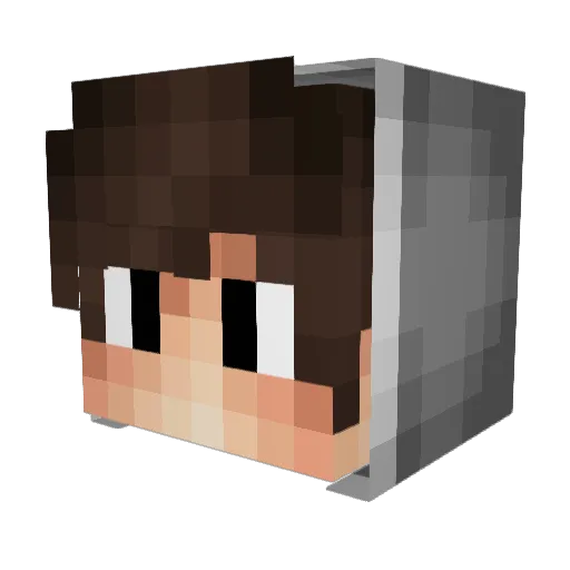 TheZombCrafter Minecraft avatar head, 3D render
