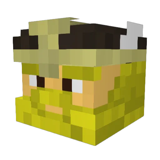 TheZombieKing42 Minecraft avatar head, 3D render