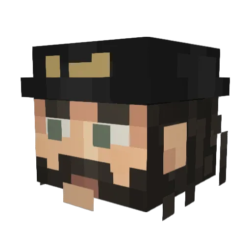 TheZoo Minecraft avatar head, 3D render