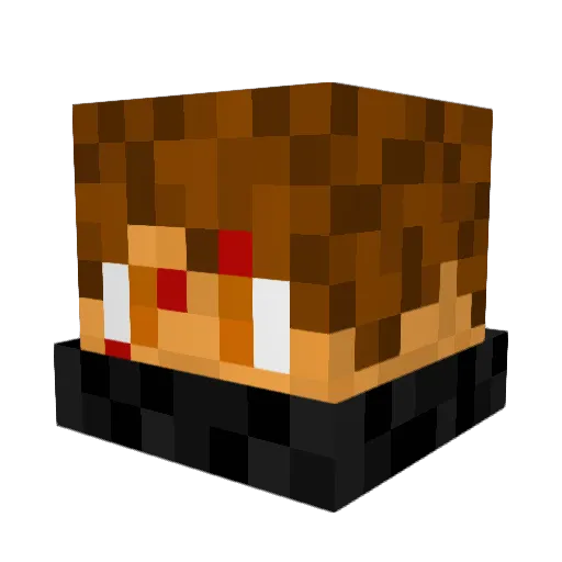 TheZorun Minecraft avatar head, 3D render