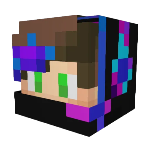 TheZyphery Minecraft avatar head, 3D render
