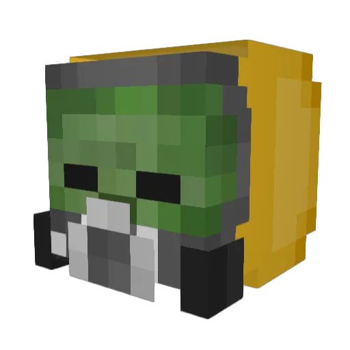 The_001 Minecraft avatar head, 3D render