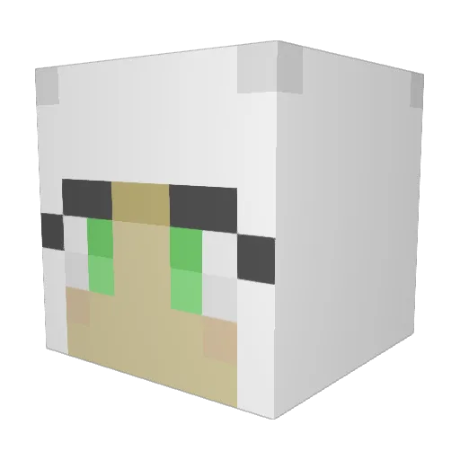 The_Abstrakt Minecraft avatar head, 3D render