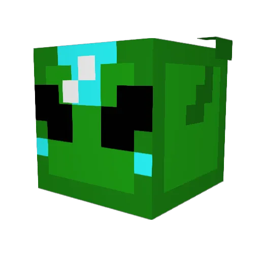 The_Aliens Minecraft avatar head, 3D render