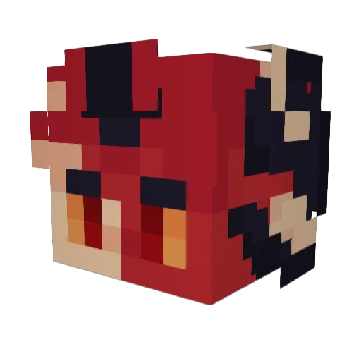 The_Aluzor Minecraft avatar head, 3D render