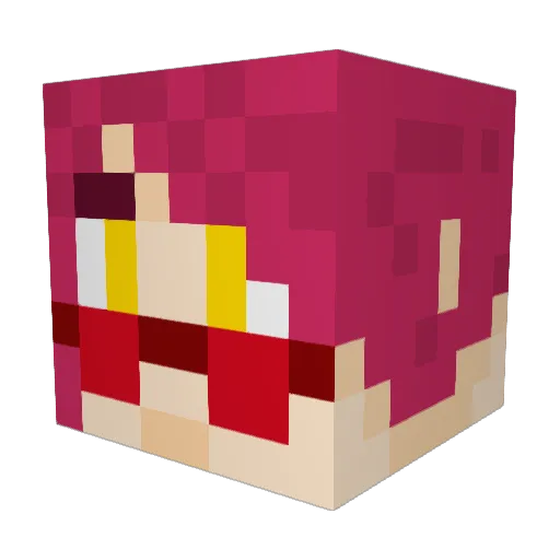 The_Ammaris Minecraft avatar head, 3D render