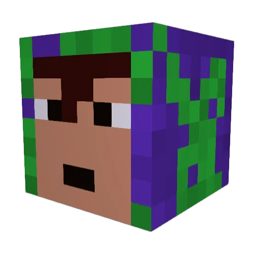 The_Appy Minecraft avatar head, 3D render
