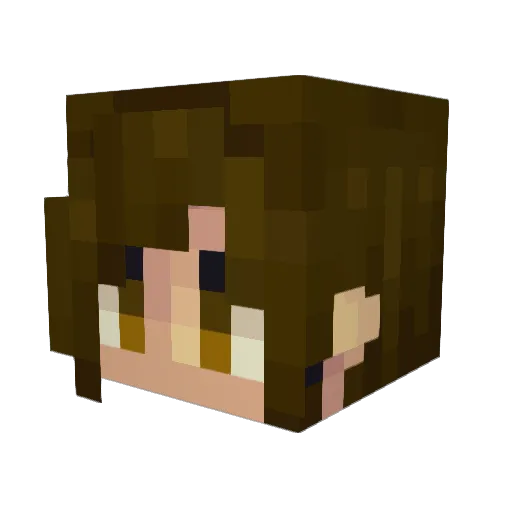 The_April_Rose Minecraft avatar head, 3D render