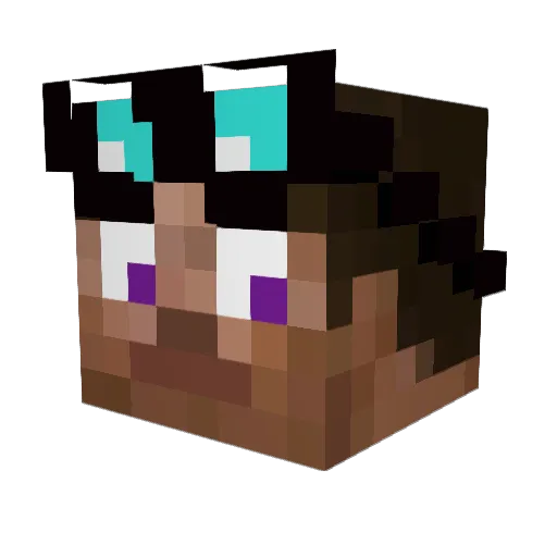 The_Archivist Minecraft avatar head, 3D render