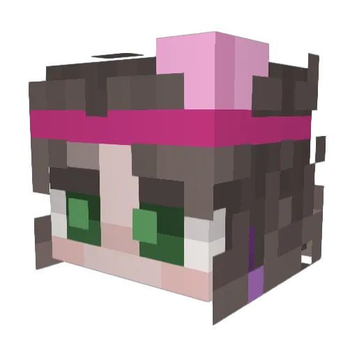 The_Artsy_Enby Minecraft avatar head, 3D render