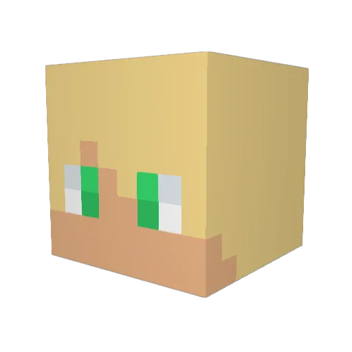 The_AshNova343 Minecraft avatar head, 3D render