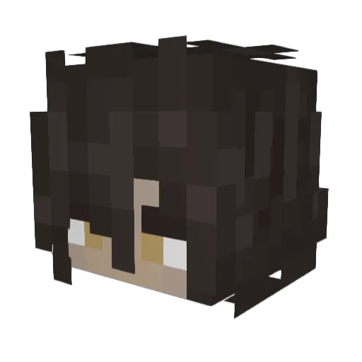 The_AtLasX8 Minecraft avatar head, 3D render