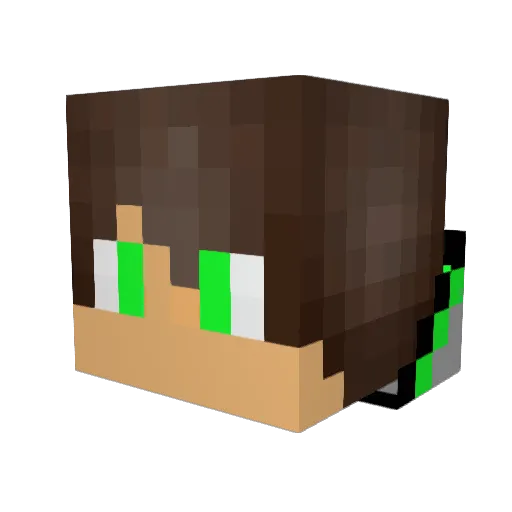 The_Atomic_Blade Minecraft avatar head, 3D render