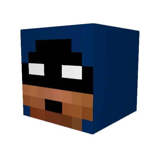 The_Australian Minecraft avatar head, 3D render