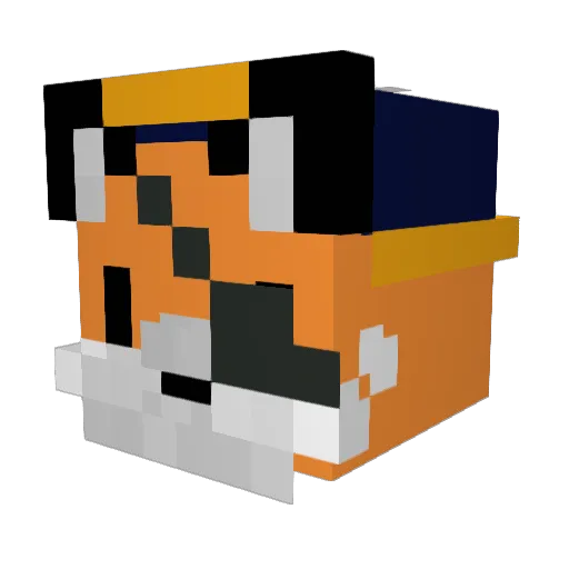 The_Awesome Minecraft avatar head, 3D render