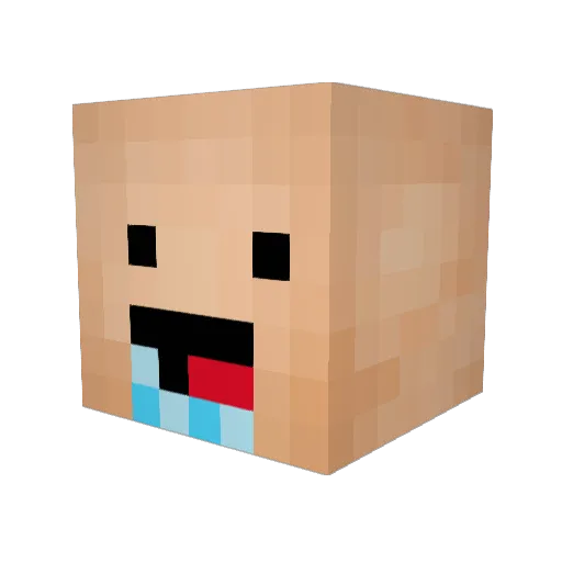 The_Awsom1 Minecraft avatar head, 3D render