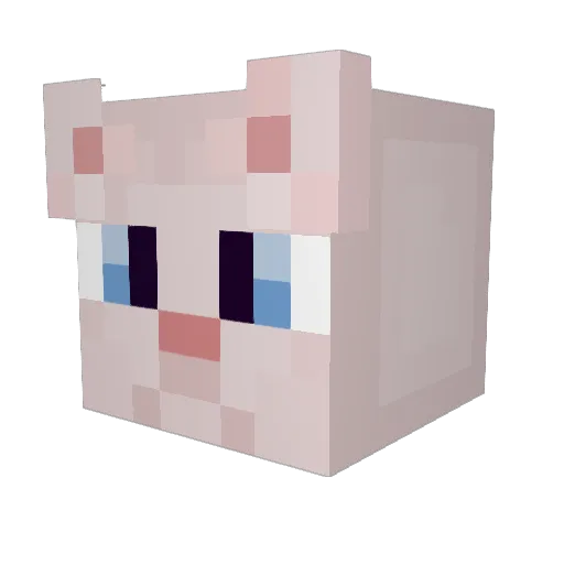The_BABY Minecraft avatar head, 3D render