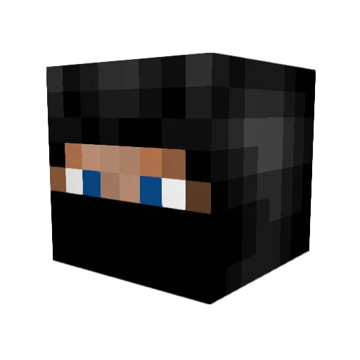 The_Badazzninja Minecraft avatar head, 3D render