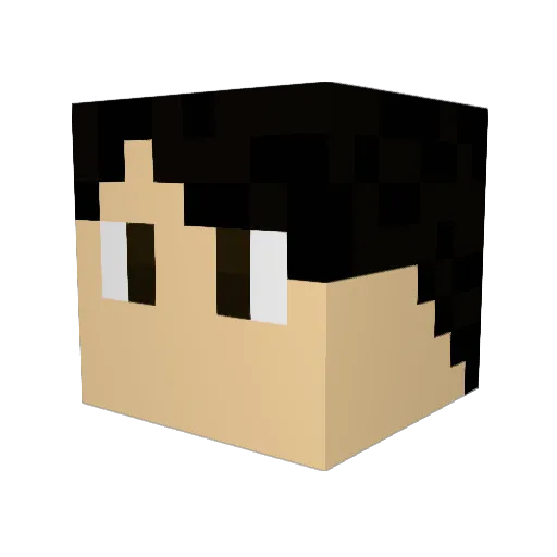 The_Baked_Baker Minecraft avatar head, 3D render