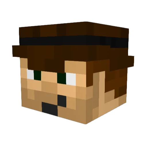 The_Basher Minecraft avatar head, 3D render