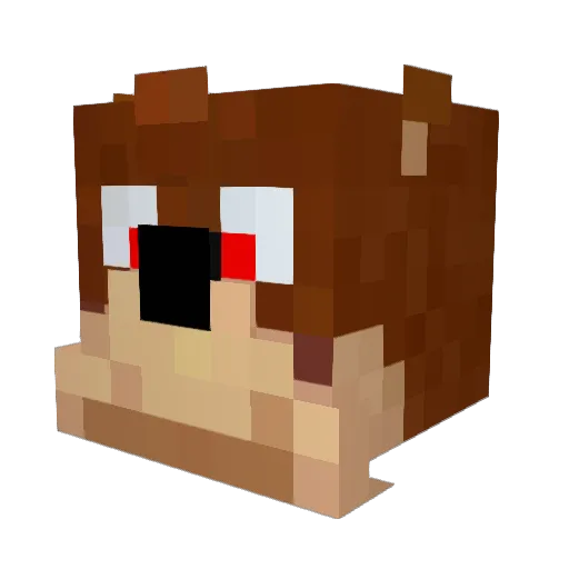The_Beckenator Minecraft avatar head, 3D render