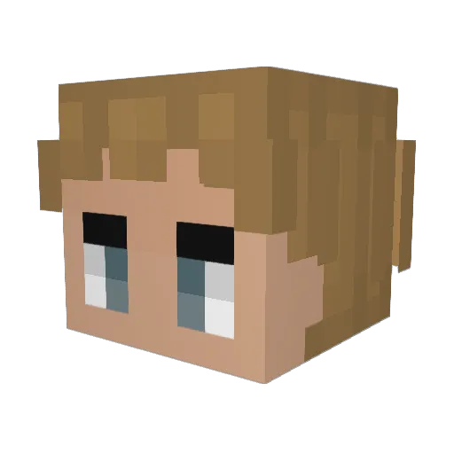 The_Big_Don69 Minecraft avatar head, 3D render