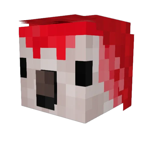 The_Bird__ Minecraft avatar head, 3D render