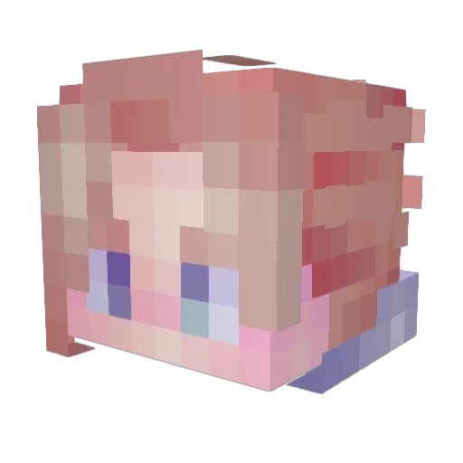 The_Black26 Minecraft avatar head, 3D render