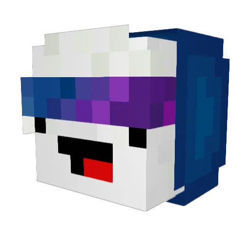 The_BlackCk Minecraft avatar head, 3D render
