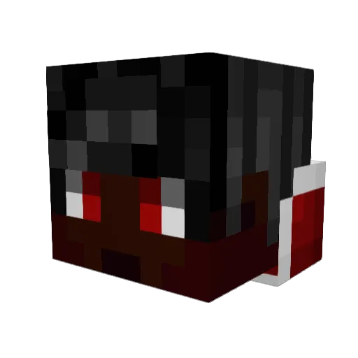 The_Black_Ace Minecraft avatar head, 3D render