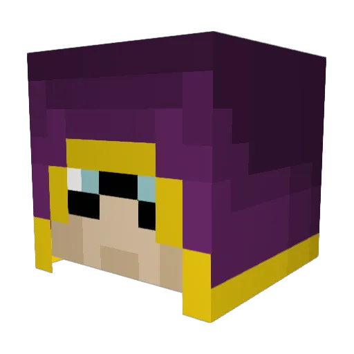 The_Black_Sigma Minecraft avatar head, 3D render