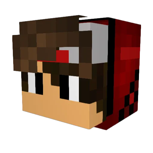 The_Blaze_YT Minecraft avatar head, 3D render