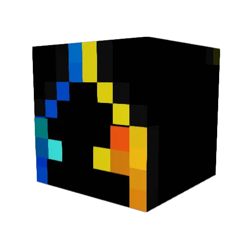 The_Blazing_Ice Minecraft avatar head, 3D render
