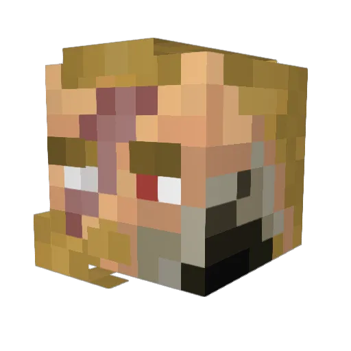 The_Blind_Owl Minecraft avatar head, 3D render