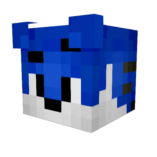 The_BlueTiger Minecraft avatar head, 3D render