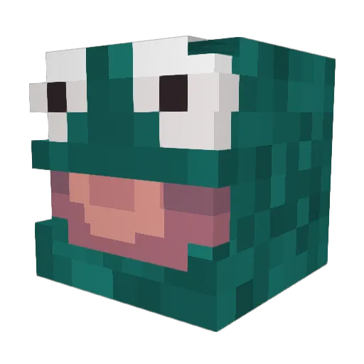 The_Booj Minecraft avatar head, 3D render