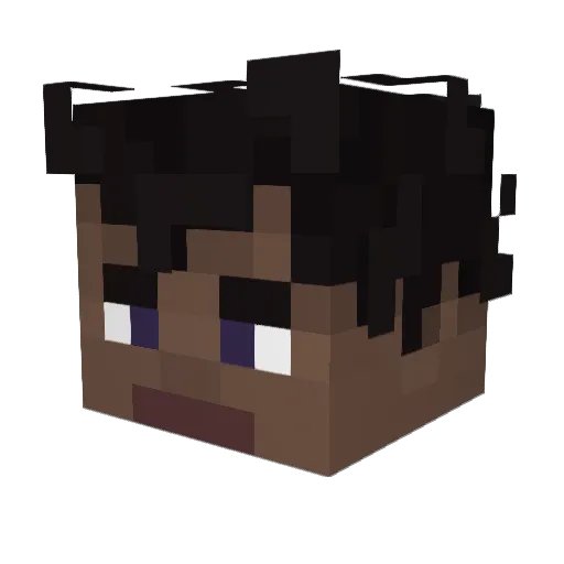 The_BrainKing Minecraft avatar head, 3D render