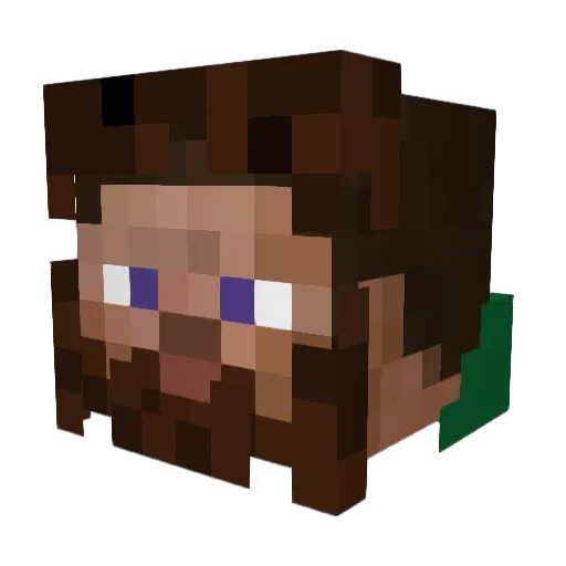 The_Brin Minecraft avatar head, 3D render