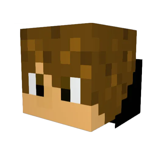 The_Brock25 Minecraft avatar head, 3D render