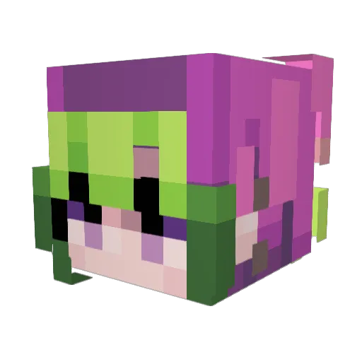 The_Bussines Minecraft avatar head, 3D render