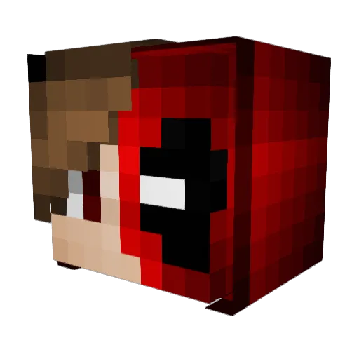 The_Caboose Minecraft avatar head, 3D render