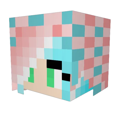The_Cake_Monster Minecraft avatar head, 3D render