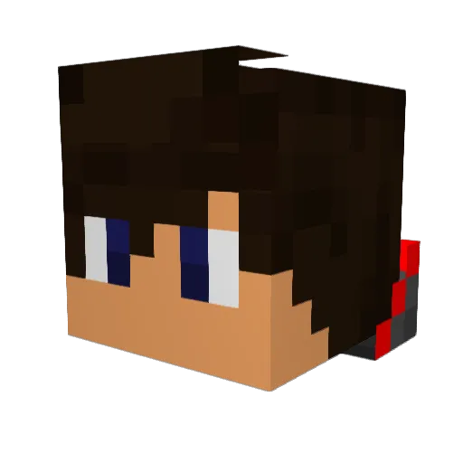 The_Calvin_Match Minecraft avatar head, 3D render