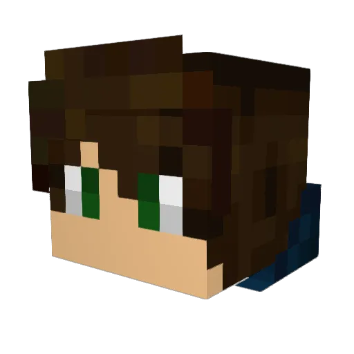The_Cass1 Minecraft avatar head, 3D render
